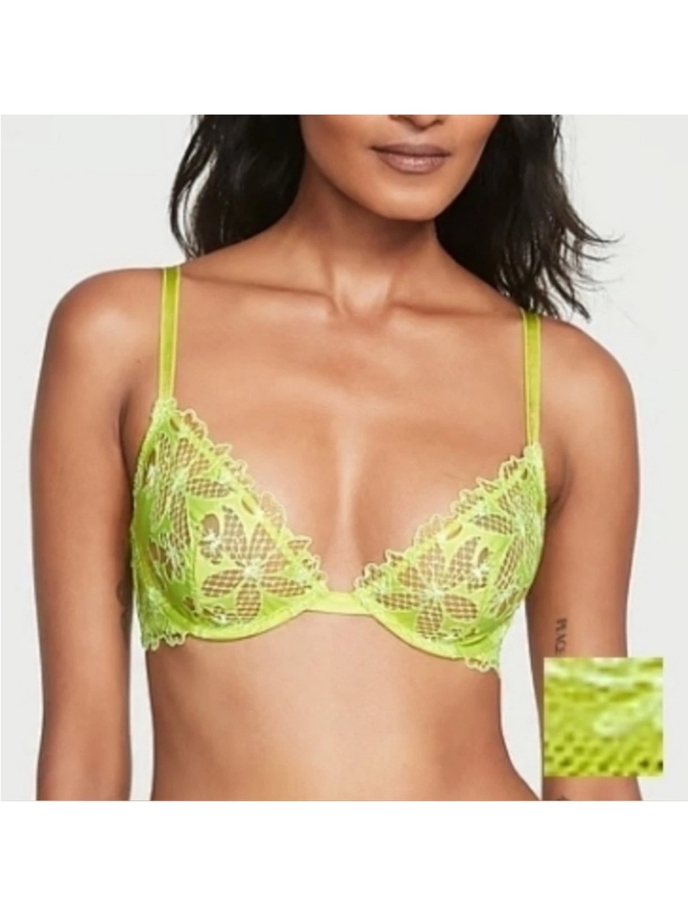 Victoria's Secret Very Sexy Ziggy Lace Low-Cut Demi Bra